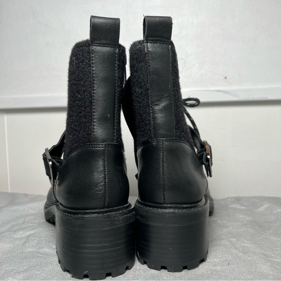 Vince Camuto Combat Leather Boots - Picture 7 of 9